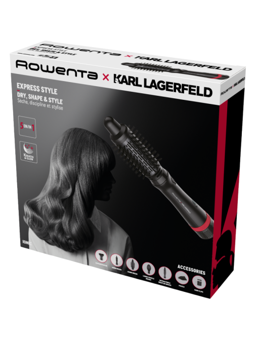 Фен-щетка Rowenta Karl Lagerfeld CF635LF0