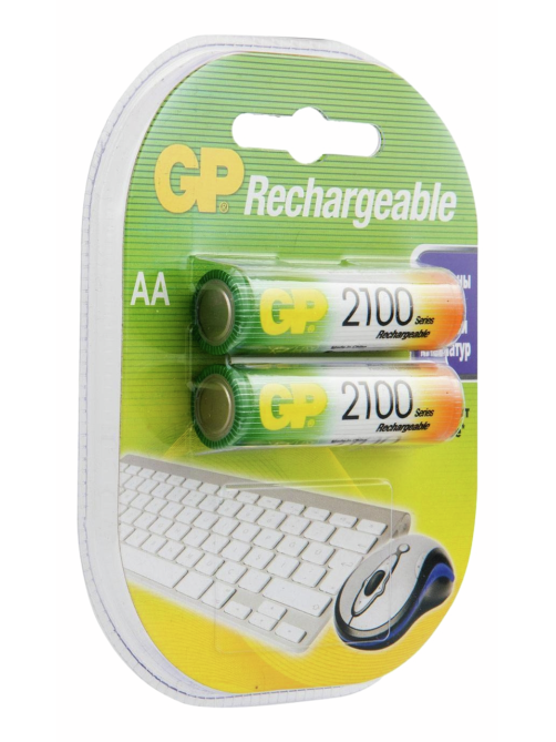 Комплект аккумуляторов GP AA 2100MAH, 2шт