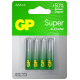 Батарейки GP Super AAA, 4шт