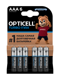 Батарейки Opticell Turbo Max ААА, 6шт