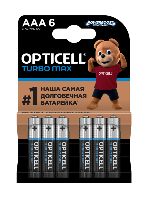 Батарейки Opticell Turbo Max ААА, 6шт