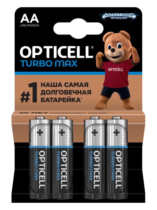 Батарейки Opticell Turbo Max АА, 4шт
