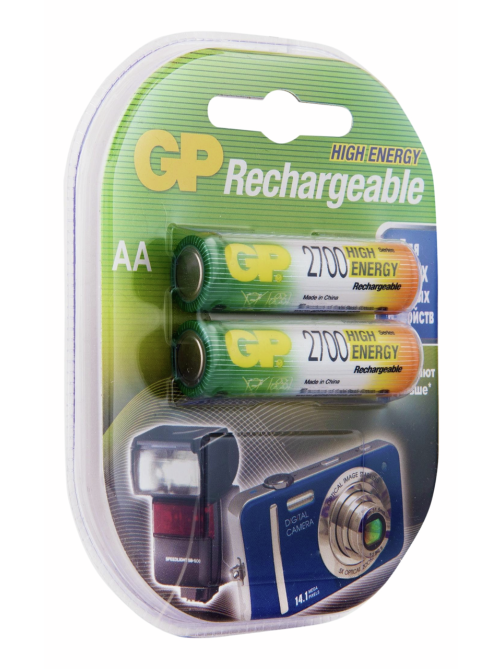 Комплект аккумуляторов GP AA 2700MAH, 2шт