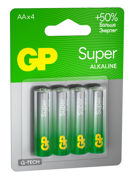 Батарейки GP Super AA, 4шт
