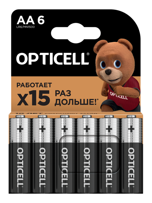 Батарейки Opticell Basic AA, 6шт
