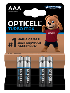 Батарейки Opticell Turbo Max ААА, 4шт
