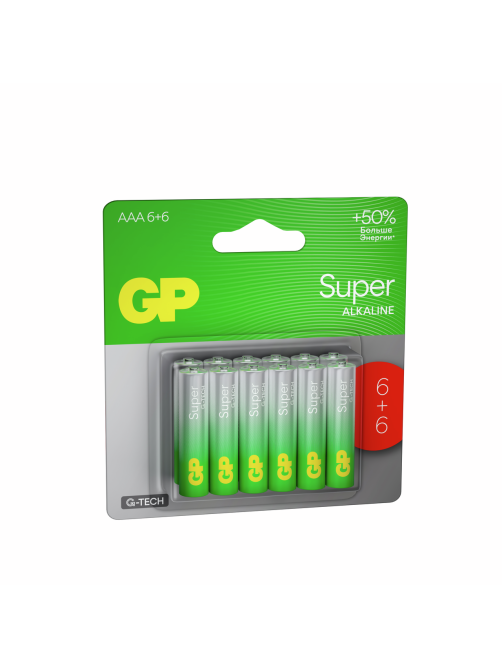 Батарейки GP Super LR03 AAA, 12шт