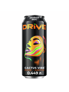 Напиток энергетический Drive Me Экзотическая энергия луло и кактус, 449мл