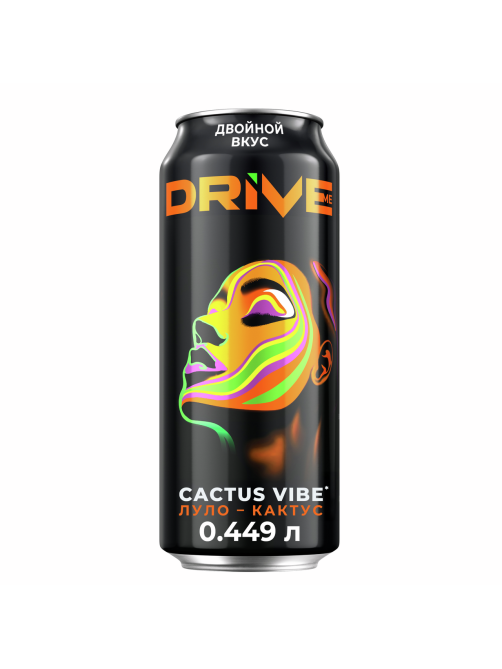 Напиток энергетический Drive Me Экзотическая энергия луло и кактус, 449мл