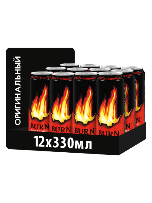 Энергетический напиток Burn Оригинальный, 330мл