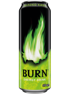 Энергетический напиток Burn Apple Kiwi, 449мл