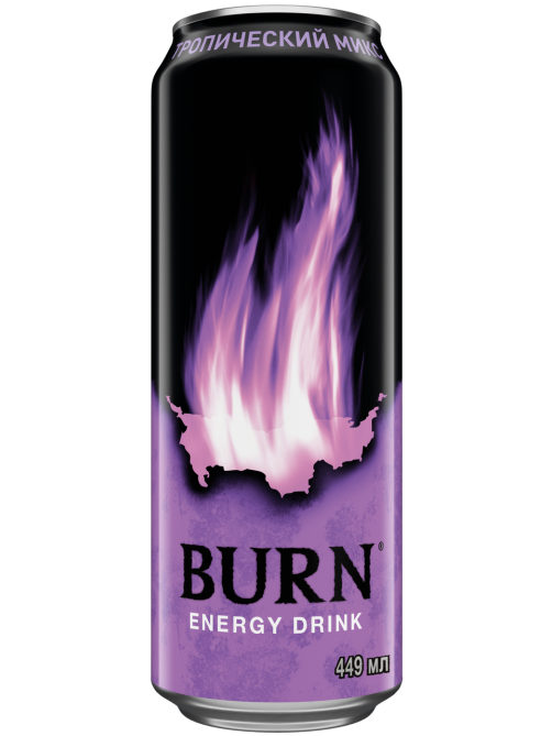 Энергетический напиток Burn Tropical Mix, 449мл