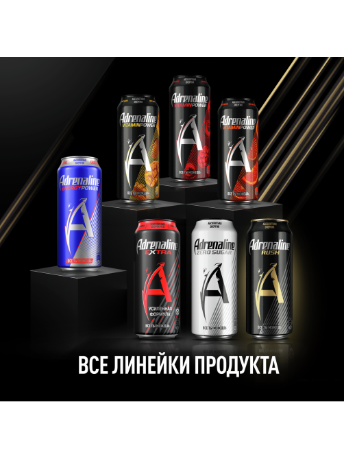 Энергетический напиток Adrenaline Rush 449мл