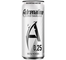 Напиток энергетический Adrenaline Rush Zero без сахара, 250мл