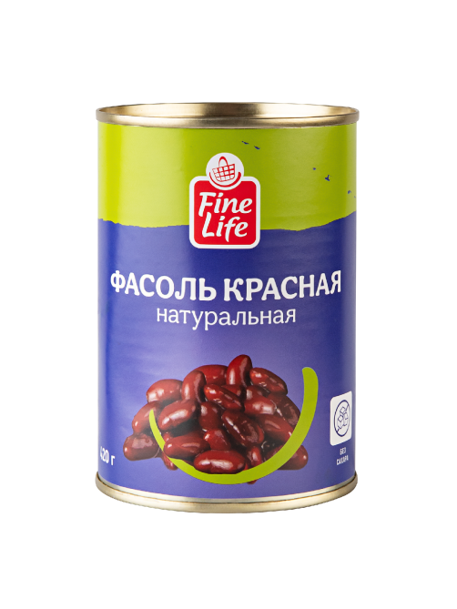 Fine Life Фасоль красная натуральная, 420г