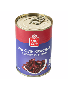 Fine Life Фасоль красная в томатном соусе, 420г