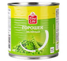 Fine Life Горошек зеленый высший сорт, 400г