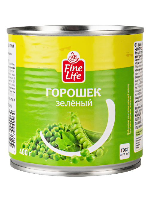 Fine Life Горошек зеленый высший сорт, 400г