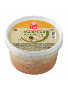 Fine Life Капуста квашеная с хреном, 500г