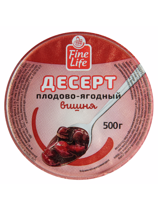 Fine Life Десерт плодово-ягодный с вишней, 500г