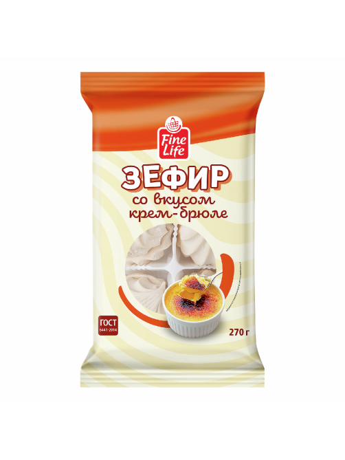 Fine Life Зефир крем-брюле, 270г