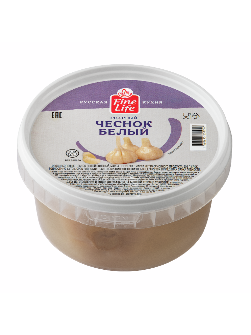 Fine Life Чеснок соленый, 500г
