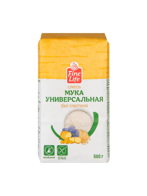 Fine Life Мука универсальная без глютена, 500г