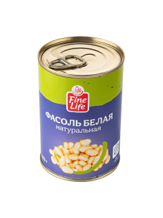 Fine Life Фасоль белая натуральная, 420г