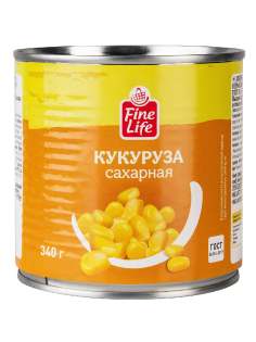 Fine Life Кукуруза Сахарная, 340г