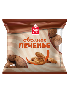 Fine Life Печенье овсяное, 400г