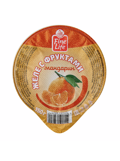Fine Life Желе с фруктами с мандарином, 150г