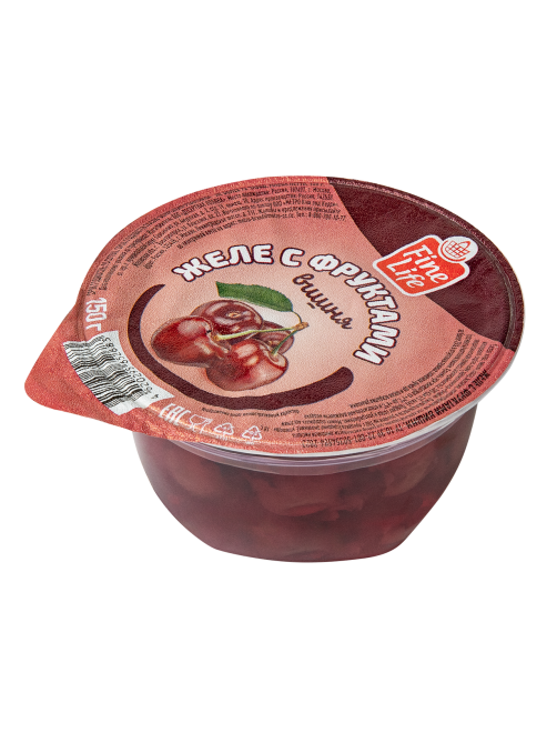 Fine Life Желе с фруктами с вишней, 150г
