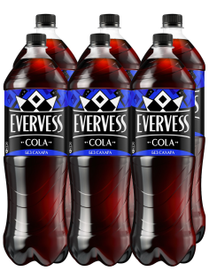Напиток Evervess Cola без сахара газированный, 1.5л x 6 шт