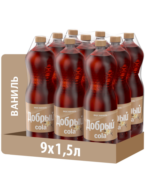 Напиток Добрый Cola Ваниль газированный, 1.5л