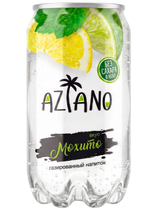 Напиток Aziano Мохито газированный, 350мл x 12 шт
