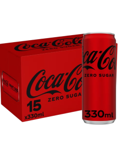 Напиток Coca-Cola Zero газированный, 330мл x 15 шт