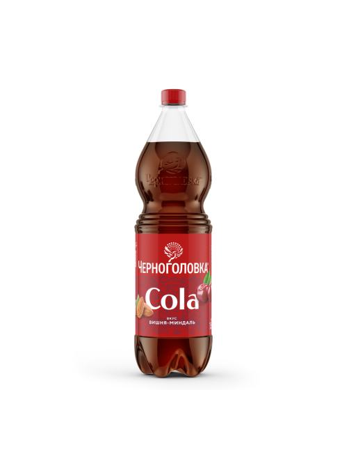 Напиток Черноголовка Cola вишня-миндаль сильногазированный, 1.5л