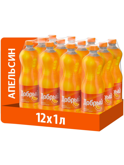 Напиток Добрый Апельсин газированный, 1л