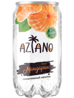 Напиток Aziano со вкусом мандарина газированный, 350мл