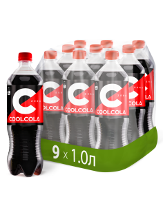 Напиток Cool Cola Zero газированный, 1л x 9 шт