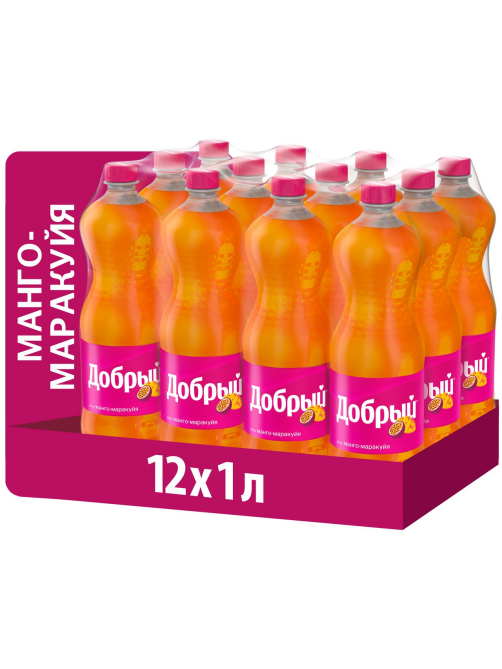 Напиток Добрый Манго-маракуйя газированный, 1л