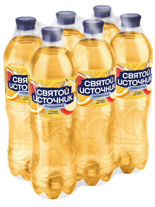 Напиток Святой Источник Лимонад груша-цитрус газированный, 1л
