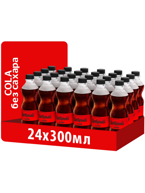 Напиток Добрый Cola без сахара газированный, 300мл