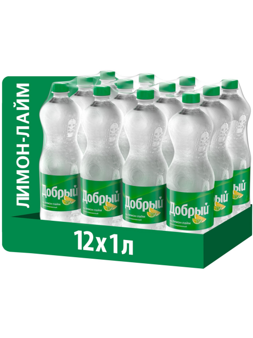 Напиток Добрый Лимон-лайм газированный, 1л