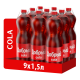 Напиток Добрый Кола газированный, 1.5л x 9 шт