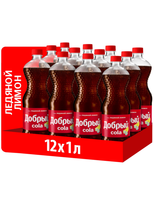 Напиток Добрый Cola Ледяной лимон газированный, 1л