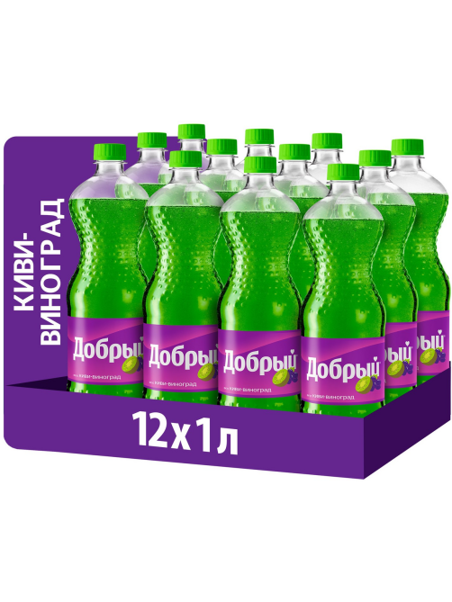 Напиток Добрый Киви-виноград газированный, 1л
