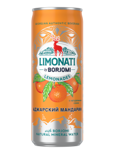 Лимонад Limonati by Borjomi Аджарский мандарин газированный, 330мл