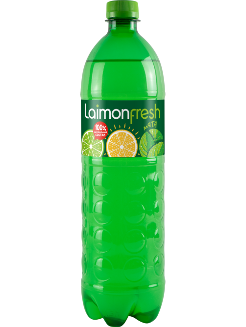 Напиток Laimon Fresh лайм, лимон и мята газированный, 1л x 12 шт