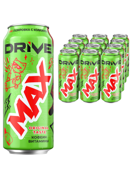 Напиток Drive Me Max газированный, 449мл x 12 шт